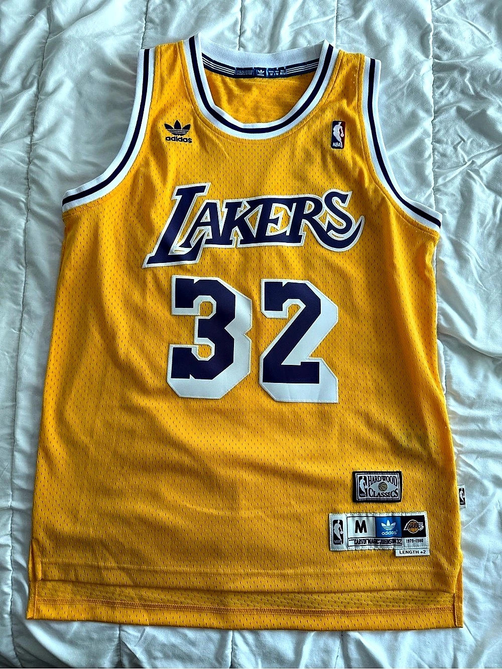 adidas Los Angeles Lakers Magic Johnson 1979-1980 Hardwood Classics Swingman